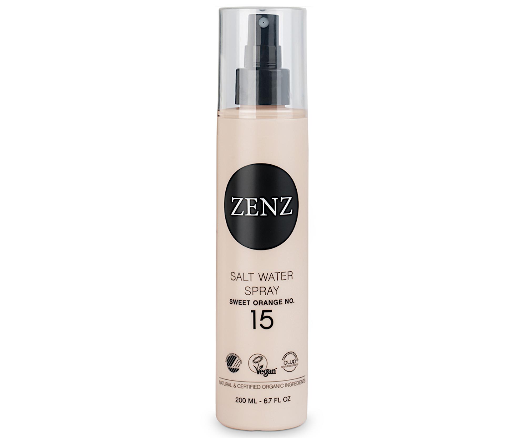 E-shop Sprej s morskou soľou pre objem a textúru vlasov Zenz Sea Salt Spray Sweet Orange No. 15 - 200 ml + darček zadarmo