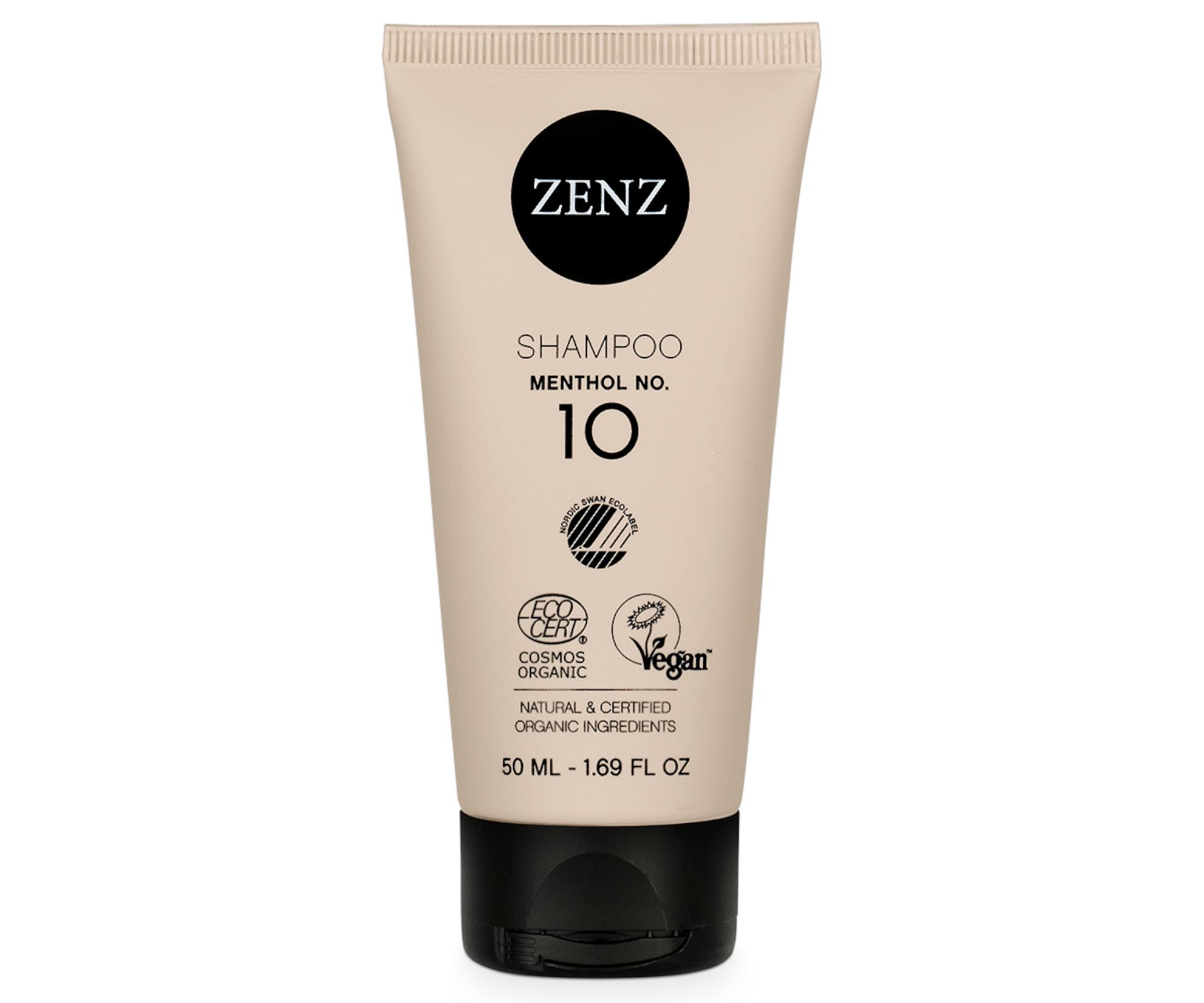 E-shop Šampón pre jemné a mastiace sa vlasy Zenz Menthol No. 10 - 50 ml + darček zadarmo