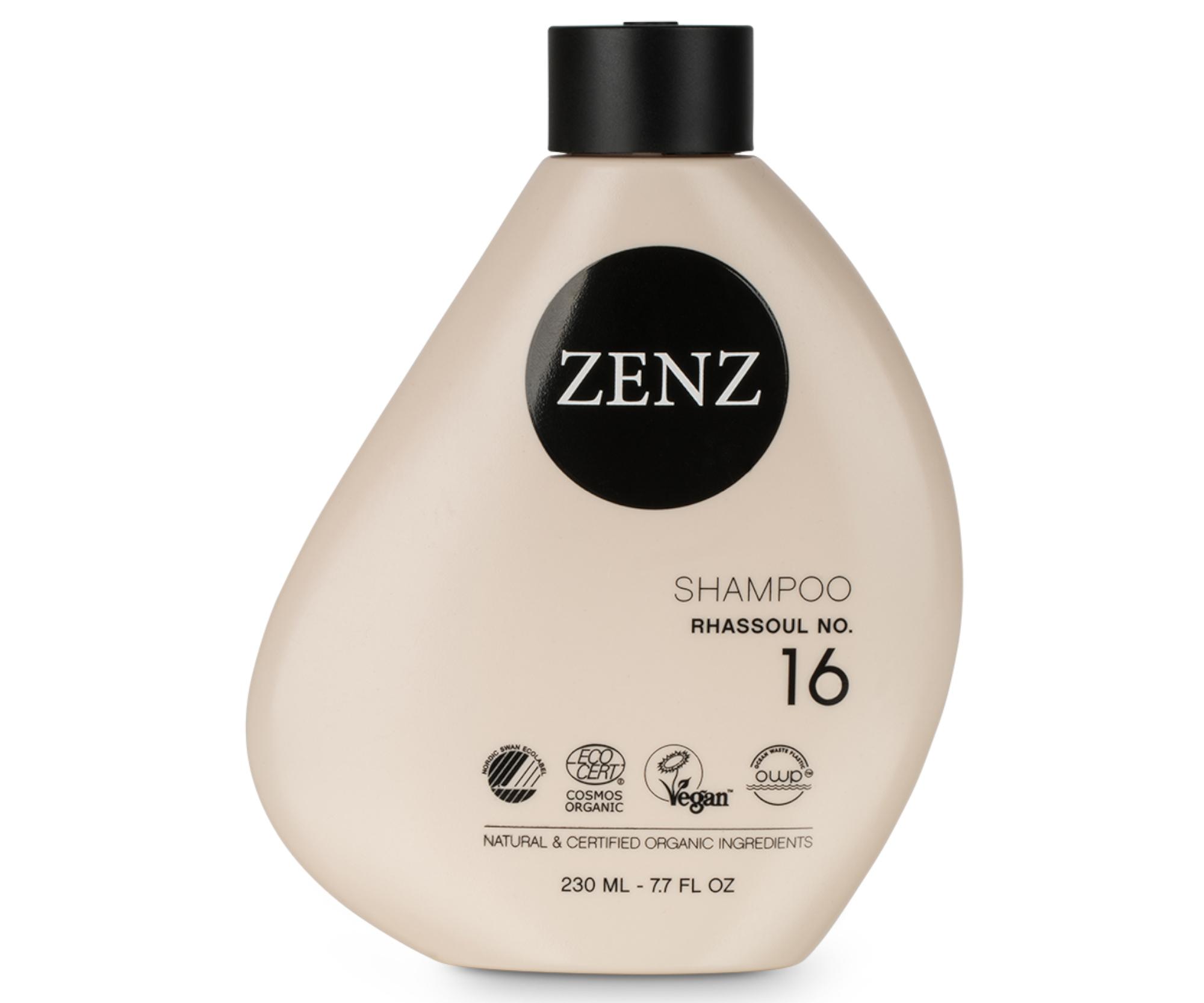 E-shop Ílový šampón pre suché, kučeravé alebo farbené vlasy Zenz Rhassoul No. 16 - 250 ml + darček zadarmo
