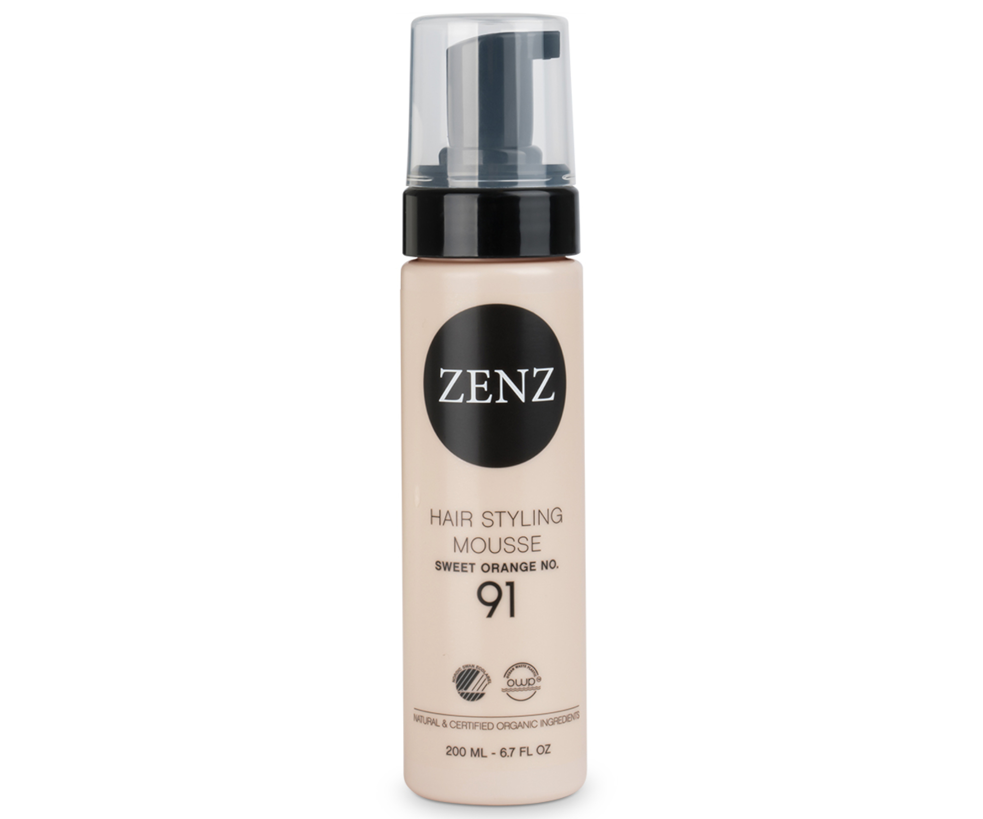 E-shop Stylingová pena pre objem a textúru vlasov Zenz Hair Styling Mousse Sweet Orange No. 91 - 200 ml + darček zadarmo