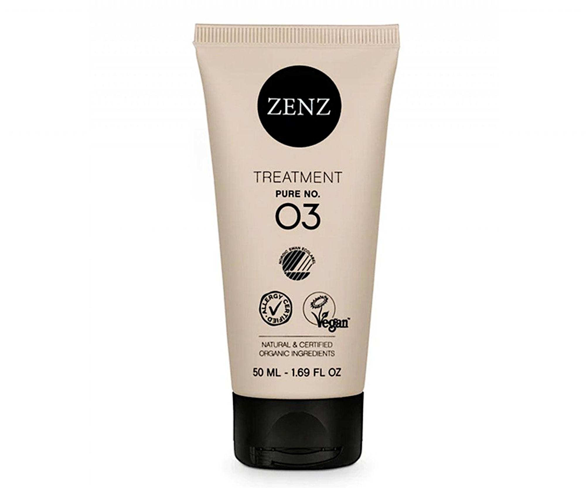 E-shop Starostlivosť pre hydratáciu a posilnenie všetkých typov vlasov Zenz Treatment Pure No. 03 - 50 ml + darček zadarmo