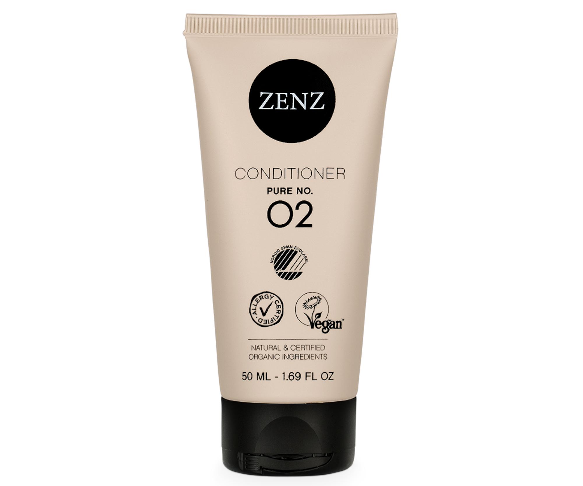 E-shop Jemný kondicionér pre všetky typy vlasov Zenz Conditioner Pure No. 02 - 50 ml + darček zadarmo