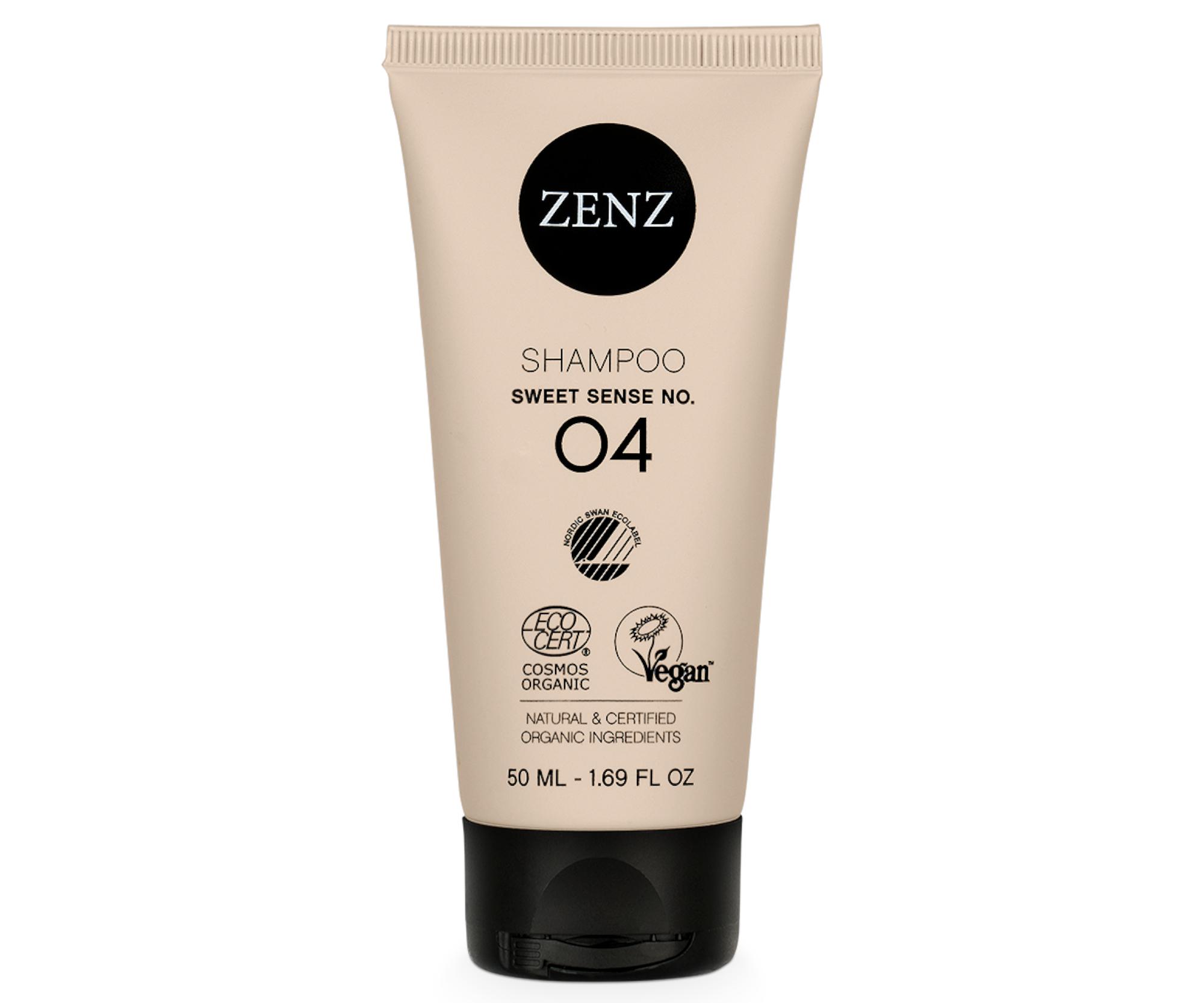 E-shop Šampón pre objem jemných a normálnych vlasov Zenz Sweet Sense No. 04 - 50 ml + darček zadarmo