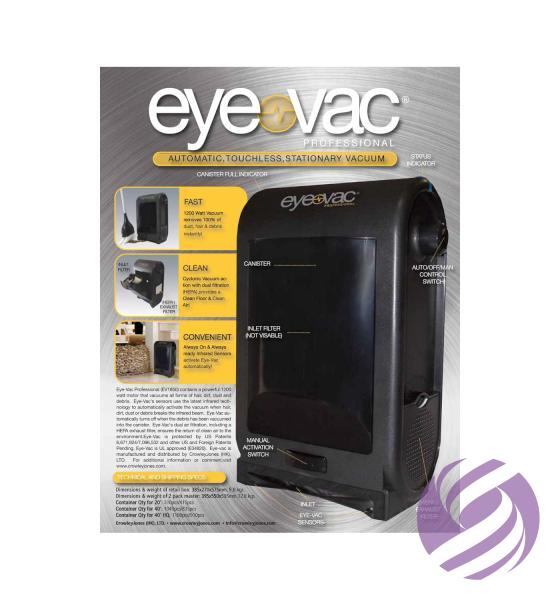 Bezvreckový vysávač EYEVAC Professional 1400W EyeVac Svet
