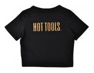 D�mske crop top tri�ko Hot Tools - �ierne, XL (bonus)