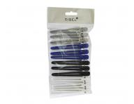 Klipsy do vlasov Sibel plast/hlink - 10 cm, farebn, 12 ks