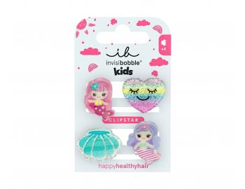 Detsk� vesel� �krip�eky do vlasov Invisibobble Clipstar  Mermaid Dreams - 4 ks