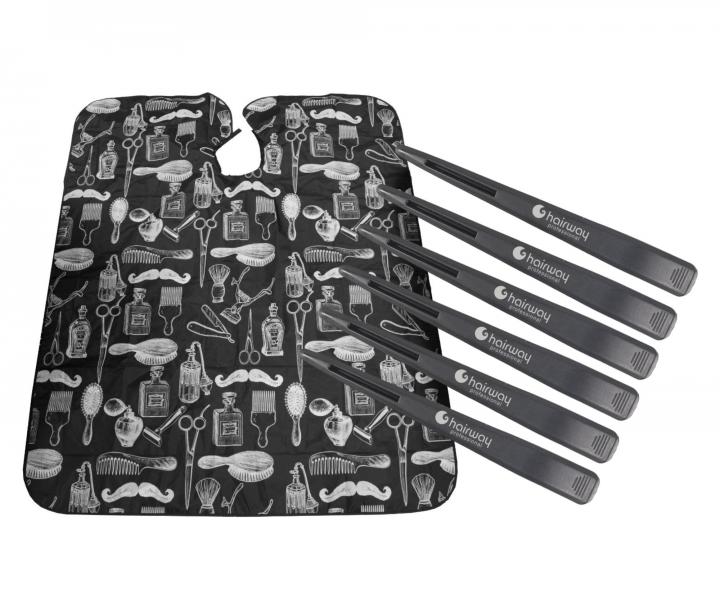 Kaderncka pltenka na strihanie Hairway 37001 - ierna + karbnov klipsy do vlasov Hairway - 12 cm, ierne - 6 ks zadarmo