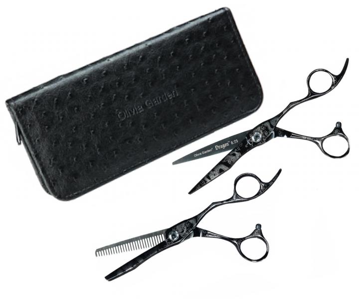 Sada kadern�ckych no�n�c 6,25 "a efila�n�ch no�n�c 6,28" Olivia Garden Dragon Shear Collection