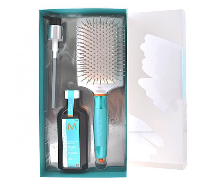 Dar�ekov� sada Moroccanoil - �ahk� olejov� starostlivosti Treatment - 100 ml + ploch� kefa ZADARMO