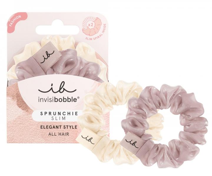 Ozdobn pirlov gumiky Invisibobble Sprunchia Slim - 2 kusy