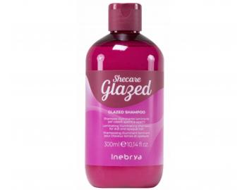 Rozjasujci a hydratan ampn pre vlasy bez lesku Inebrya Shecare Glazed Shampoo - 300 ml