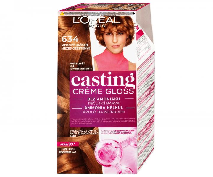 Preliv bez amoniaku Loral Casting Crme Gloss - 634 medov gatan