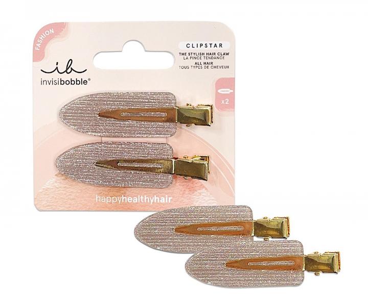 Ozdobn klipsy do vlasov Invisibobble Clipstar Glam Ease - 2 ks