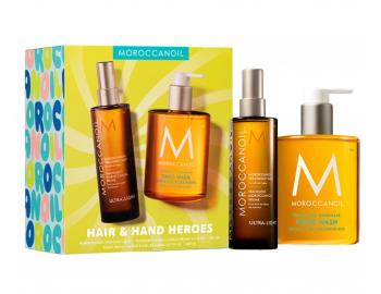 Dar�ekov� sada �ahkej olejovej starostlivosti Moroccanoil Treatment Mist Light Hair & Hand Heroes + mydlo Moroccanoil zadarmo