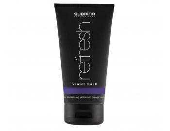 Maska na neutraliz�ciu �lt�ch a oran�ov�ch t�nov Subrina Professional Refresh Violet Mask - 150 ml