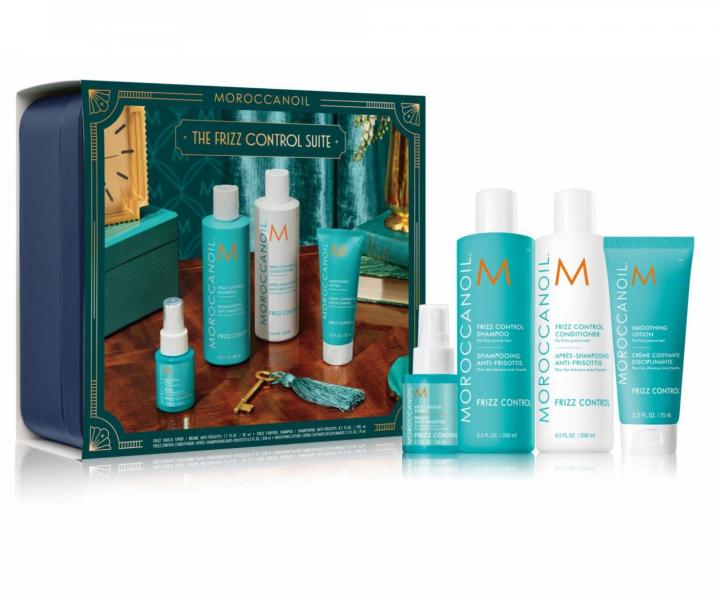 Dar�ekov� sada na uhladenie krepat�ch vlasov Moroccanoil The Frizz Control Suite