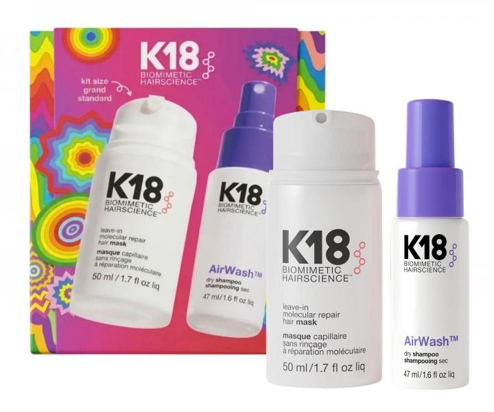 Dar�ekov� sada pre hydrat�ciu a svie�os� vlasov K18 Repair & Refresh Gift Set