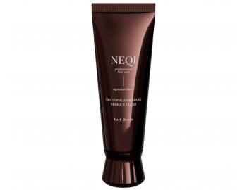 Farbiaca maska ​​na vlasy Neqi Glossing Hair Mask Dark Brown - 120 ml, tmavo hned�