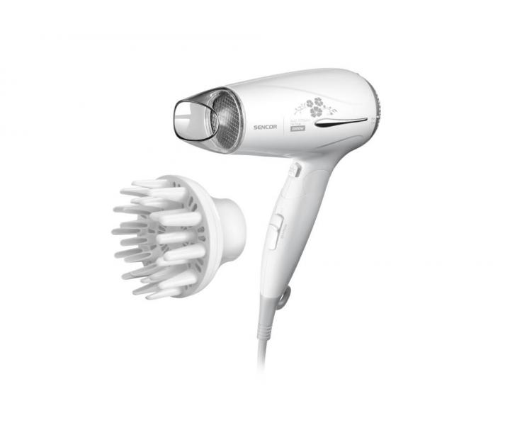 Cestovn fn na vlasy Sencor SHD 7170WH - biely, 2000 W - pokoden krabica