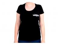 Tri�ko Lor�al s kr�tkym ruk�vom, okr�hly v�strih - d�mske, �ierne L (bonus)