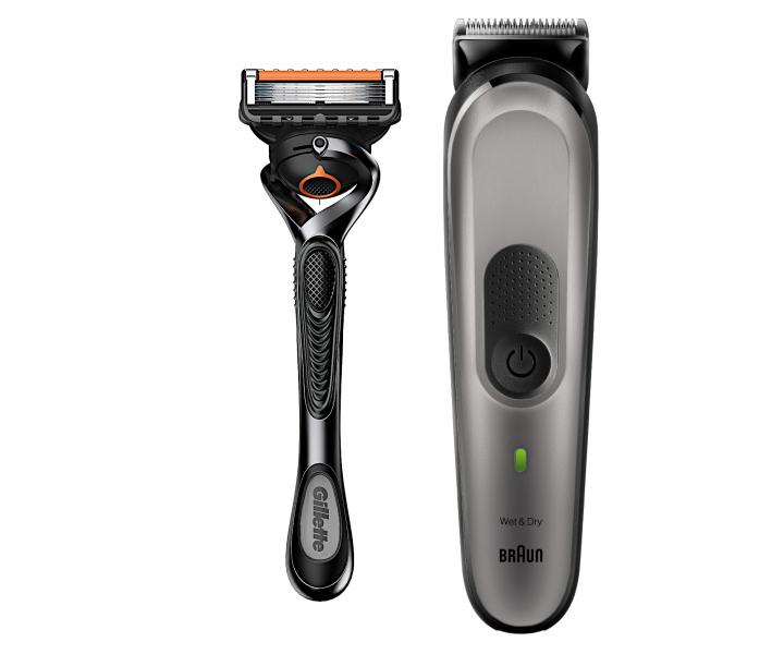 P�nsky zastrih�va� vlasov a f�zov Braun BeardTrimmer 7 BT7320 + zadarmo holiaci stroj�ek Gillette