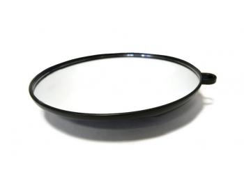 Kruhové zrkadlo Mila - 28 cm, čierne
