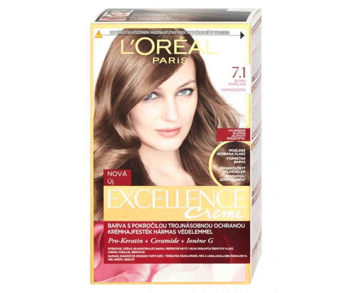 Permanentn farba Loral Excellence 7.1 blond popolav