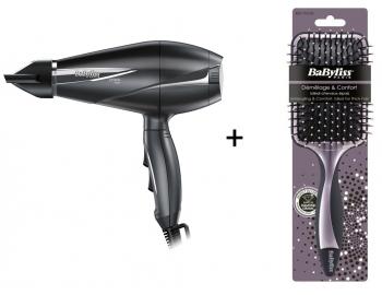 Fn na vlasy BaByliss Le Pre Light 6609E, siv + irok ploch kefa na vlasy BaByliss ZADARMO