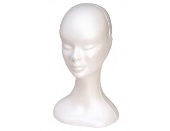 Manekýnka pre parochne - žena, biela hlava - II. akosť - stlačený nos