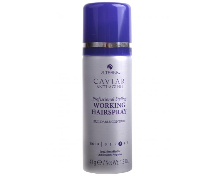 Lak na vlasy s flexibilnou fixciou Alterna Caviar Working Hairspray - 43 g