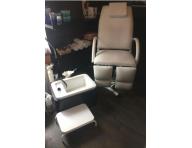 Pedikrska zostava - kreslo, vanika, stupienok - bazr