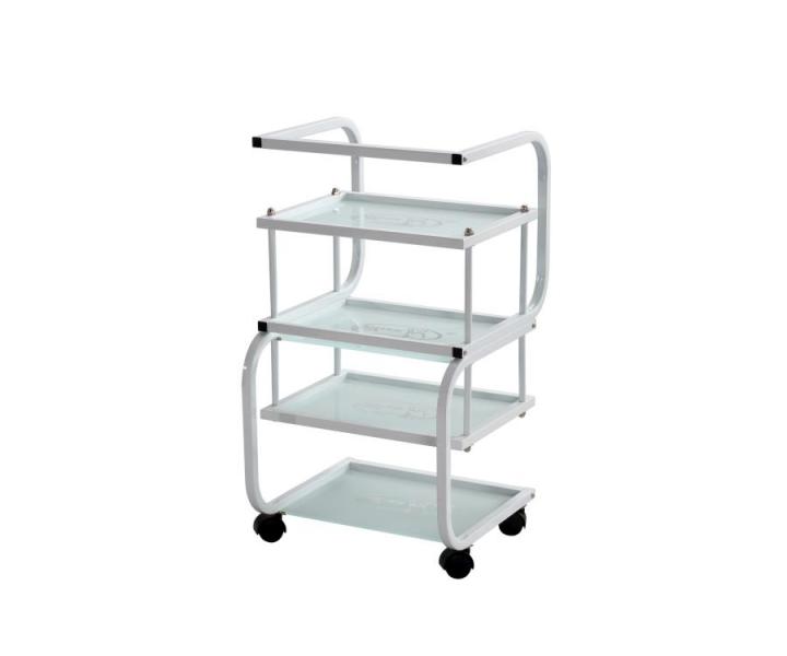 Kozmetick stolk na kolieskach Silverfox 1012 - biely