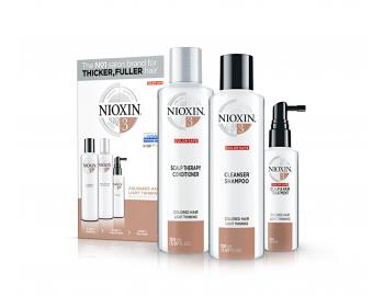 Sada pre mierne rednúce farbené vlasy Nioxin System 3 Trial Kit No.3