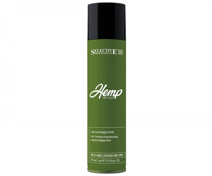 Ekologick� lak na vlasy bez plynu so silnou fix�ciou Selective Professional Hemp Eco-Friendly Strong Hairspray - 75 ml