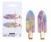 Spony do vlasov s podlo�kami Sister Young Lily Makeup Hair Clips Set - 6 cm, 2 ks - ru�ovofialov�