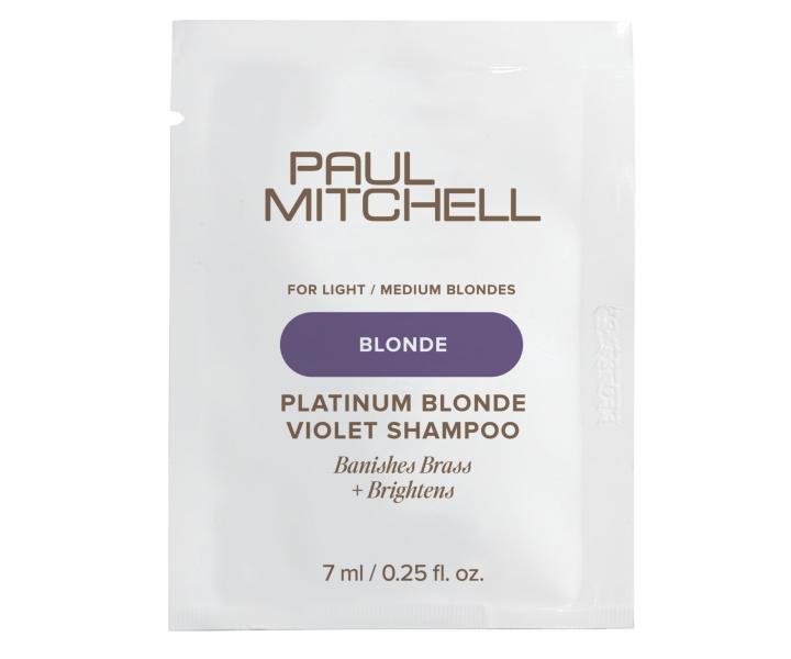Neutraliza�n� �amp�n pre blond a mel�rovan� vlasy Paul Mitchell Blonde Platinum Blonde Violet Shampoo - 7 ml