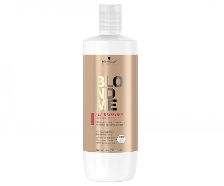 Bohat� �amp�n pre blond vlasy Schwarzkopf Professional BlondMe All Blondes Rich Shampoo - 1000 ml