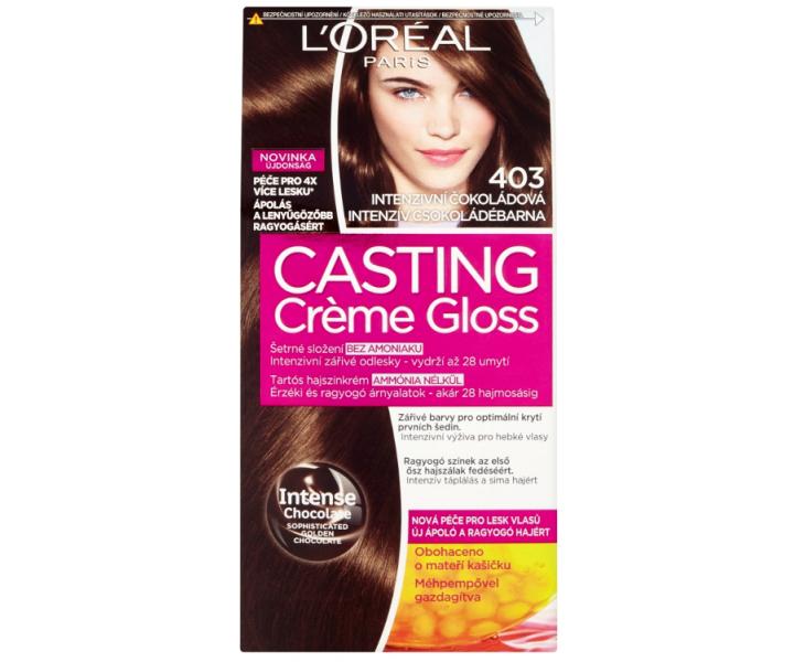 Preliv bez amoniaku Loral Casting Crme Gloss - 403 intenzvna okoldov