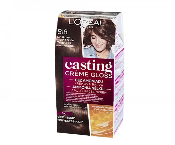 Preliv bez amoniaku Loral Casting Crme Gloss - 518 oriekov mochaccino