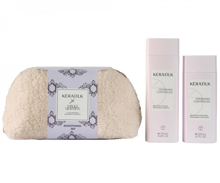 Darekov sada na vyhladenie krepatch a nepoddajnch vlasov Kerasilk Smoothing Set + kozmetick tatika zadarmo