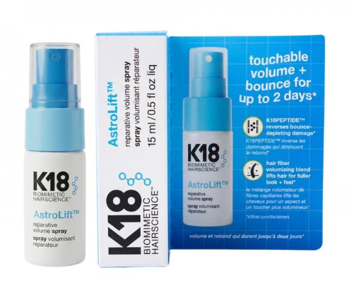 Sada na ochranu a v��ivu vlasov K18 Damage Shield + �ahk� sprej pre objem a obnovu vlasov AstroLift Volume Mist 15 ml zadarmo