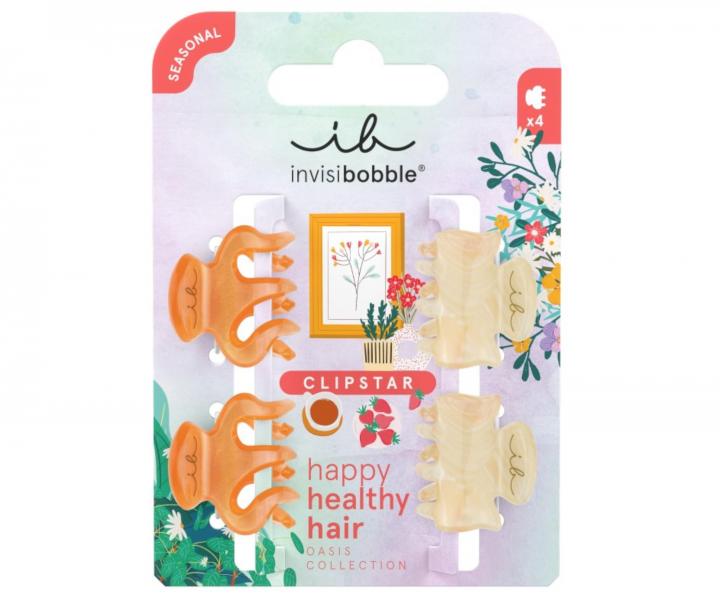 kripce do vlasov Invisibobble Clipstar Oasis Petit Citrus - 4 ks, oranov/bov