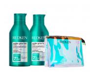 Sada pre hustotu a objem jemn�ch a z�ahnut�ch vlasov Redken Acidic Grow Full System - �amp�n + starostlivos� + ta�ti�ka zadarmo