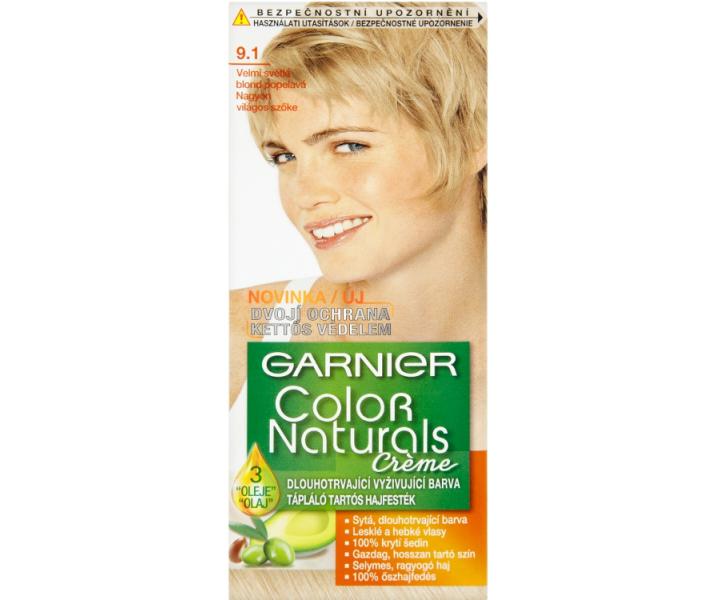 Permanentn� farba Garnier Color Naturals 9.1 ve�mi svetl� blond popolav�