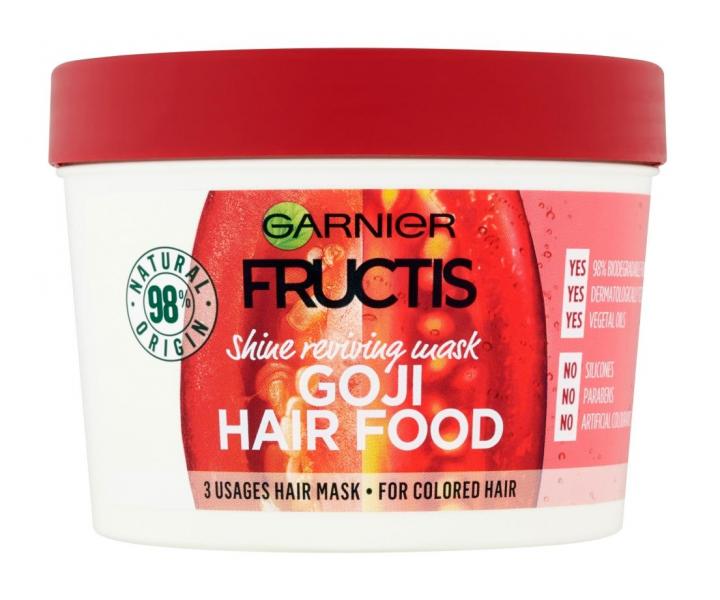 Vyivujci maska na farben vlasy Garnier Fructis Goji Hair Food - 390 ml