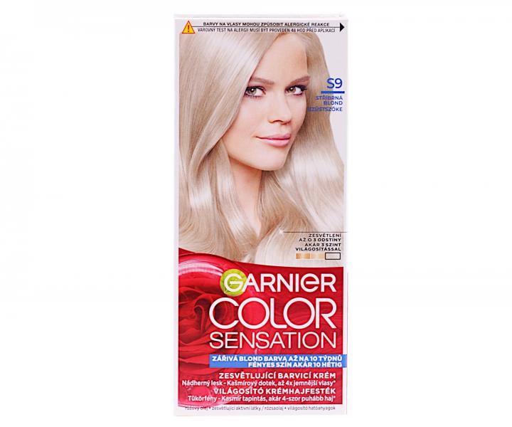 Zosvetujca permanentn farba Garnier Color Sensation - S9 strieborn blond
