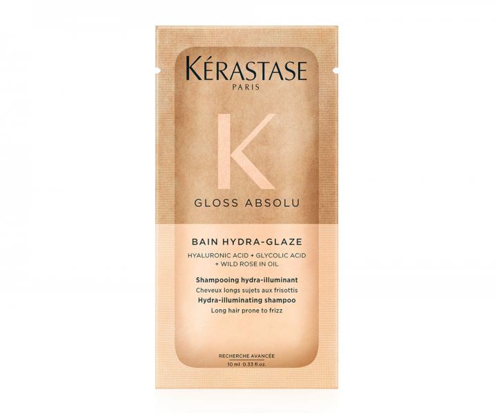 Hydratan a rozjasujci ampn pre vlasy so sklonom ku krepateniu Krastase Gloss Absolu Bain Hydra-Glaze - 10 ml (bonus)