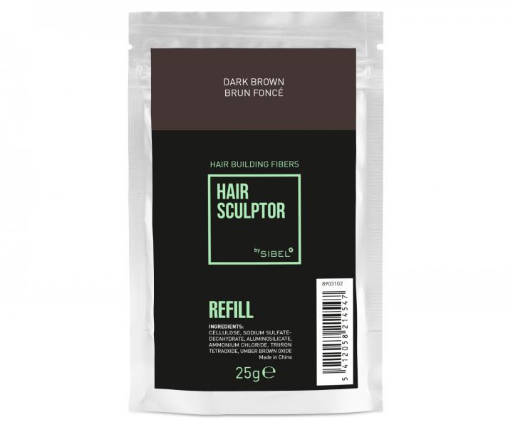Npl do pdru pre zakrytie redncich vlasov Sibel Hair Building Fibers - tmavo hned, 25 g