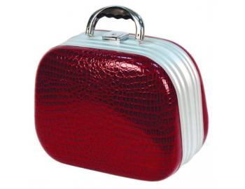 Dámsky kozmetický kufrík Hairway, krokodílej kože - červený